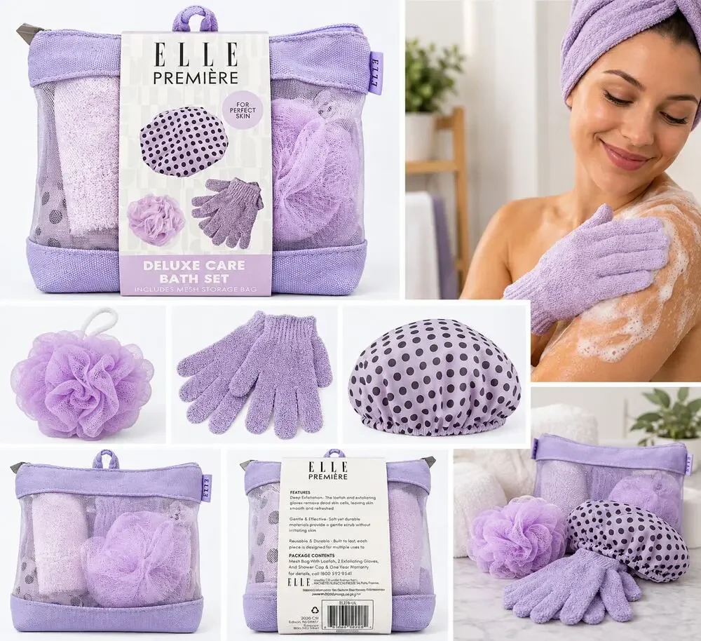ELLE Première Deluxe Care Bath Set – Lavender